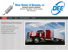 Tablet Screenshot of dieselexhaust.com